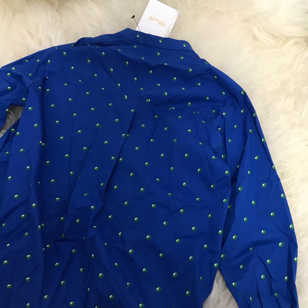 DIANE VON FURSTENBERG Long Sleeve Button-Up Shirt - Picture 6 of 6